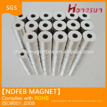 N45 permanent Neodym Block oder Ring Form Ndfeb magnet